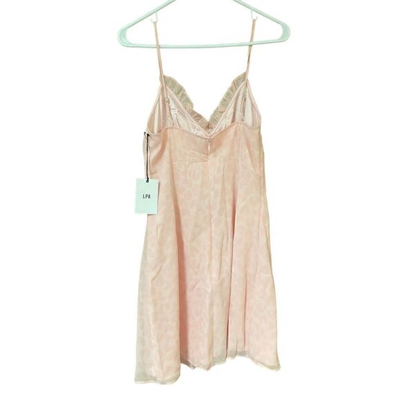LPA Marzia Mini Dress in Pink Leopard Size Small New with Defect (13-1) - Picture 5 of 8